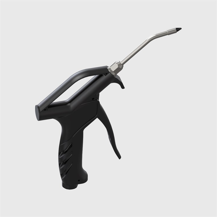 Black Plastic Blow Gun 90 mm with Stainless Steel Safety Pipe
