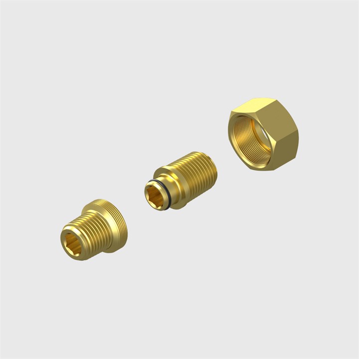 2060 - Tapered Nipples (3 Pieces) - Available in sizes 1/8" to 3/4" BSPT