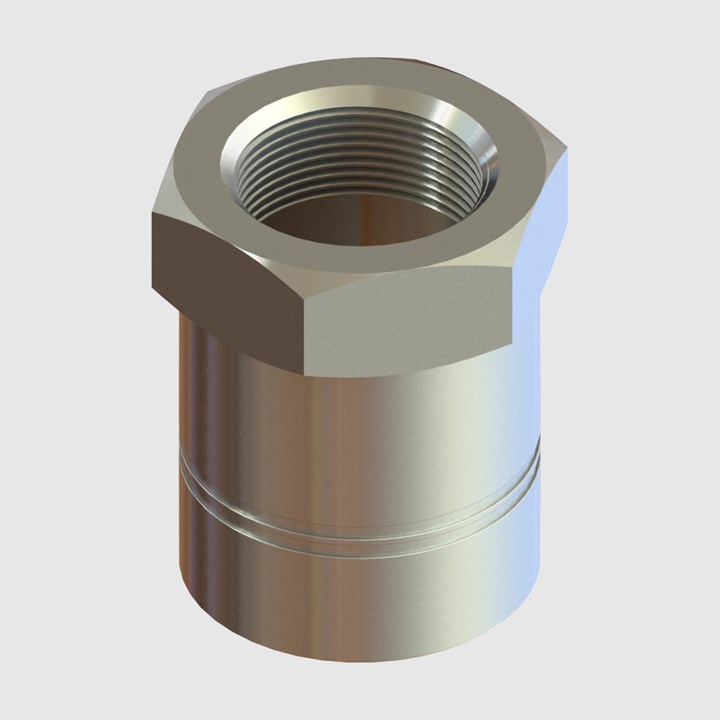 90625A - Aluminium Female Stem Adaptors - Available in sizes 50mm & 63mm