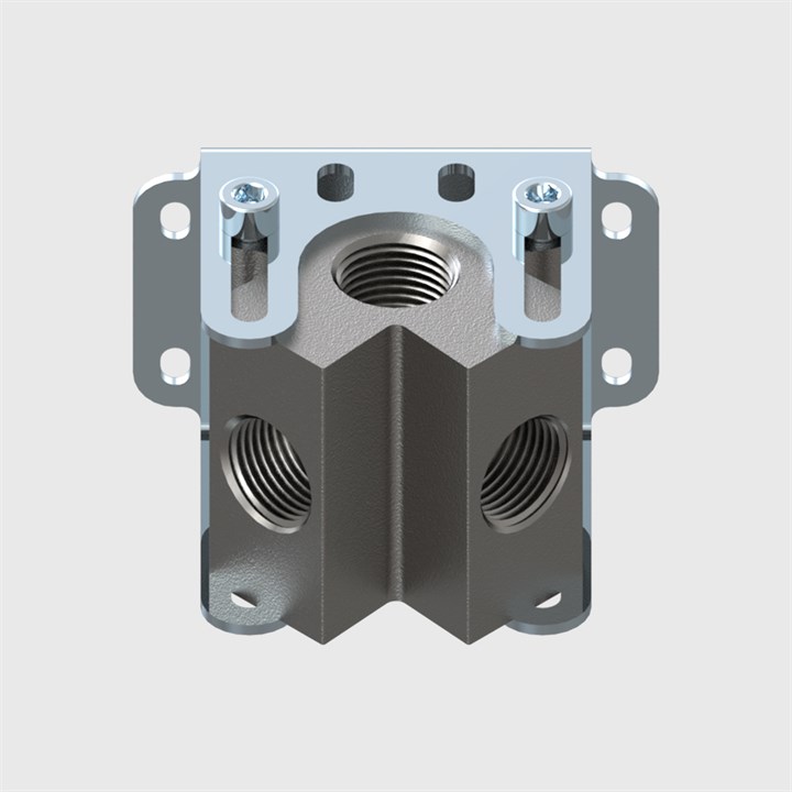 90642 - 2 Way Manifolds - Inlet Sizes 1/2" & 3/4" to 1/2" Outlets