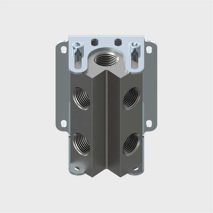 90644 - 4 Way Manifolds - Inlet Sizes 1/2" & 3/4" to 1/2" Outlets