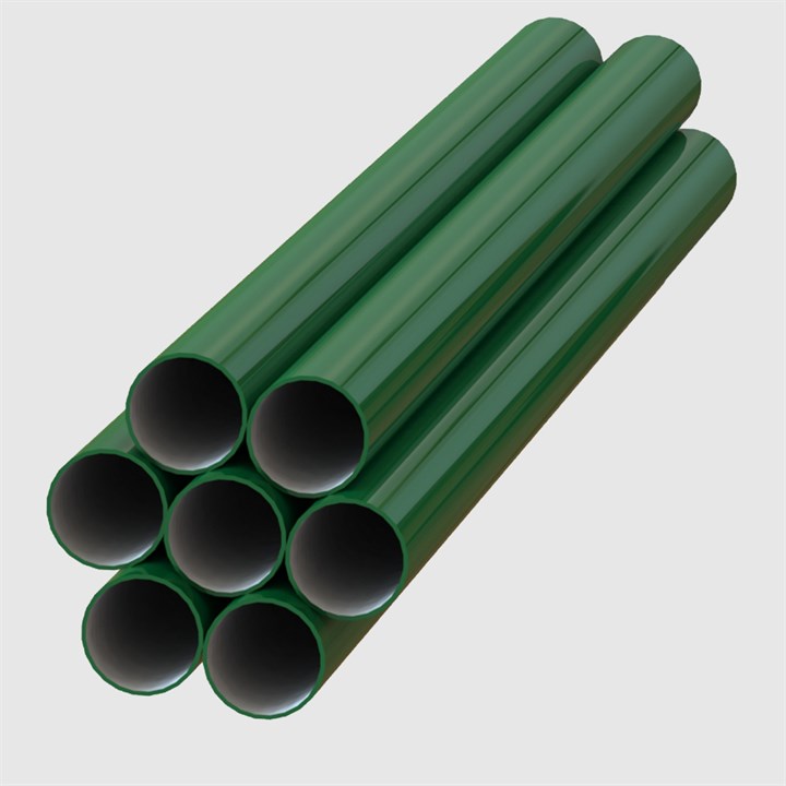 Nitrogen - Aluminium Tubes, Green Colour (RAL6029) - 6 Metre - Sold in Various Pack Sizes