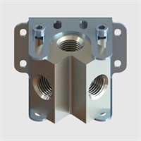 90642 - 2 Way Manifolds - Inlet Sizes 1/2" & 3/4" to 1/2" Outlets
