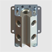 90644 - 4 Way Manifolds - Inlet Sizes 1/2" & 3/4" to 1/2" Outlets